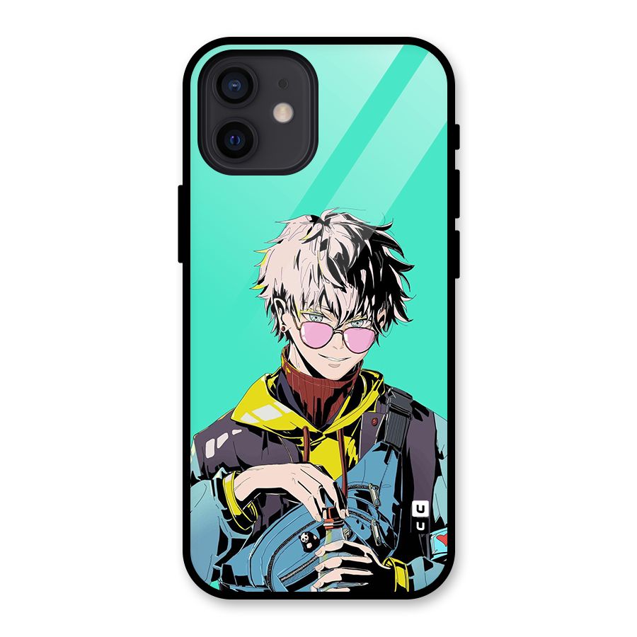 Cool Gojo Glass Back Case for iPhone 12