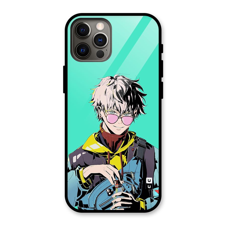 Cool Gojo Glass Back Case for iPhone 12 Pro