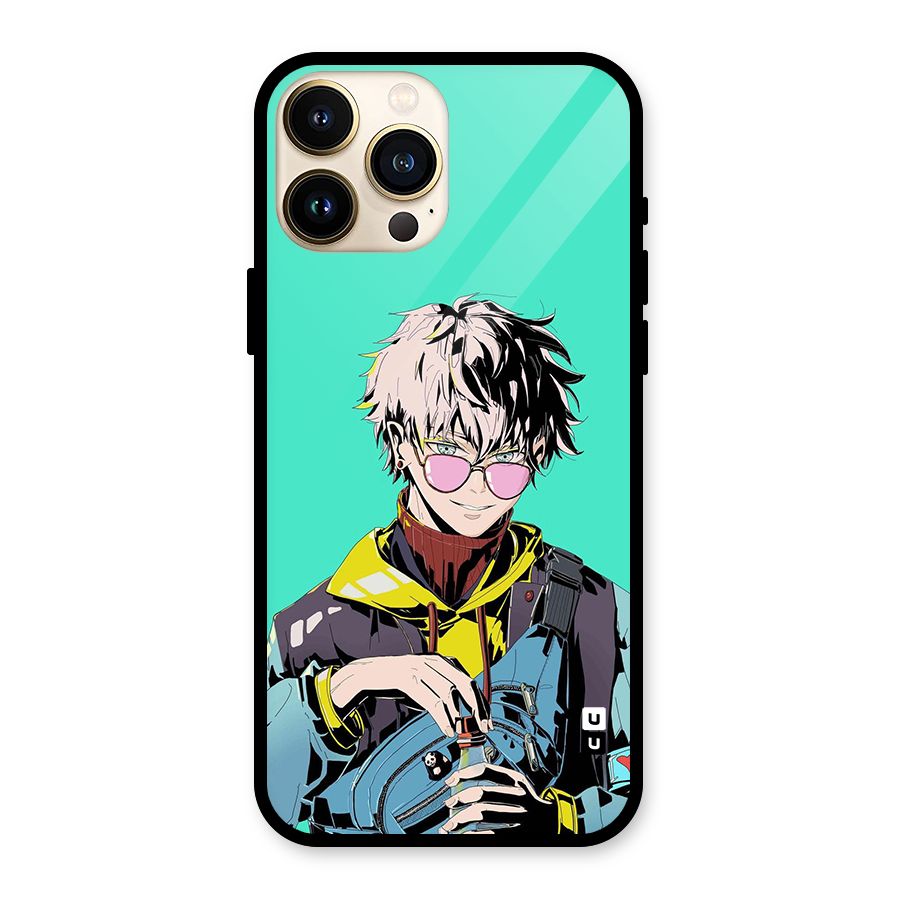 Cool Gojo Glass Back Case for iPhone 13 Pro Max