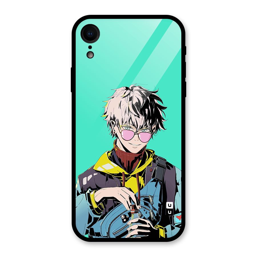 Cool Gojo Glass Back Case for iPhone XR