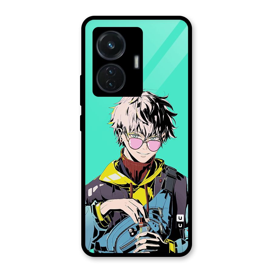Cool Gojo Glass Back Case for iQOO Z6 44W
