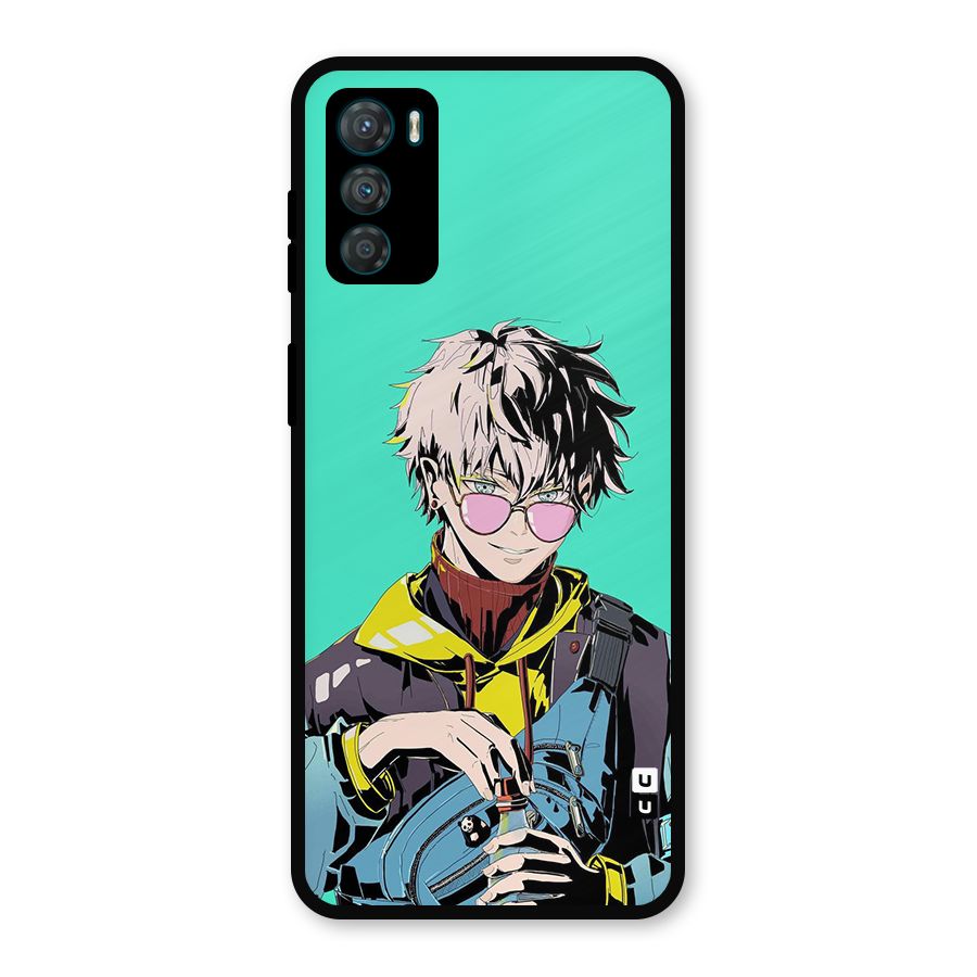 Cool Gojo Metal Back Case for Moto G42