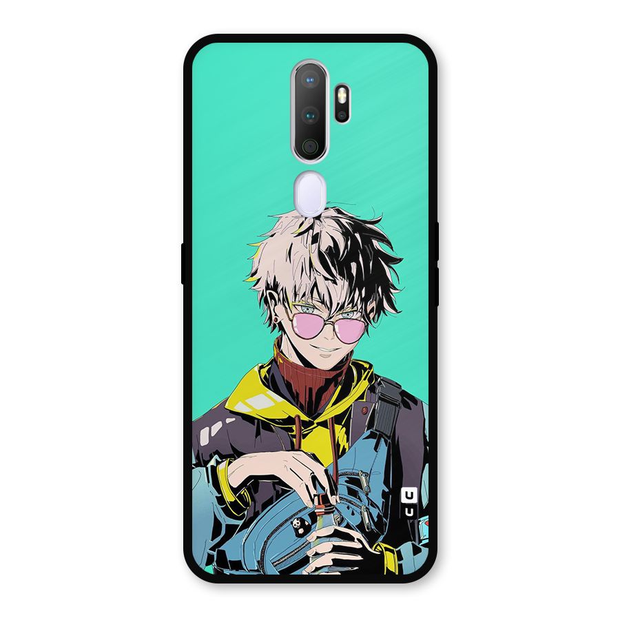 Cool Gojo Metal Back Case for Oppo A9 (2020)