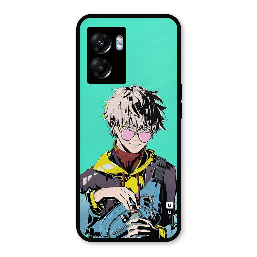 Cool Gojo Metal Back Case for Realme Narzo 50 5G