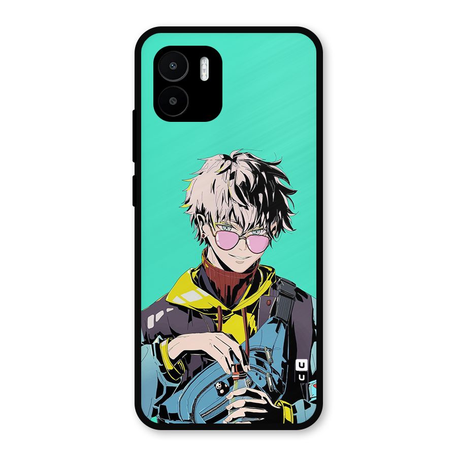 Cool Gojo Metal Back Case for Redmi A1