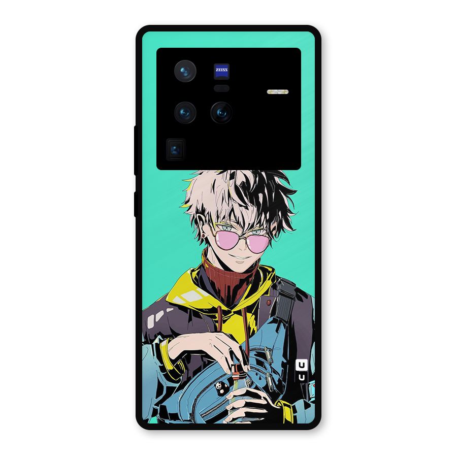 Cool Gojo Metal Back Case for Vivo X80 Pro