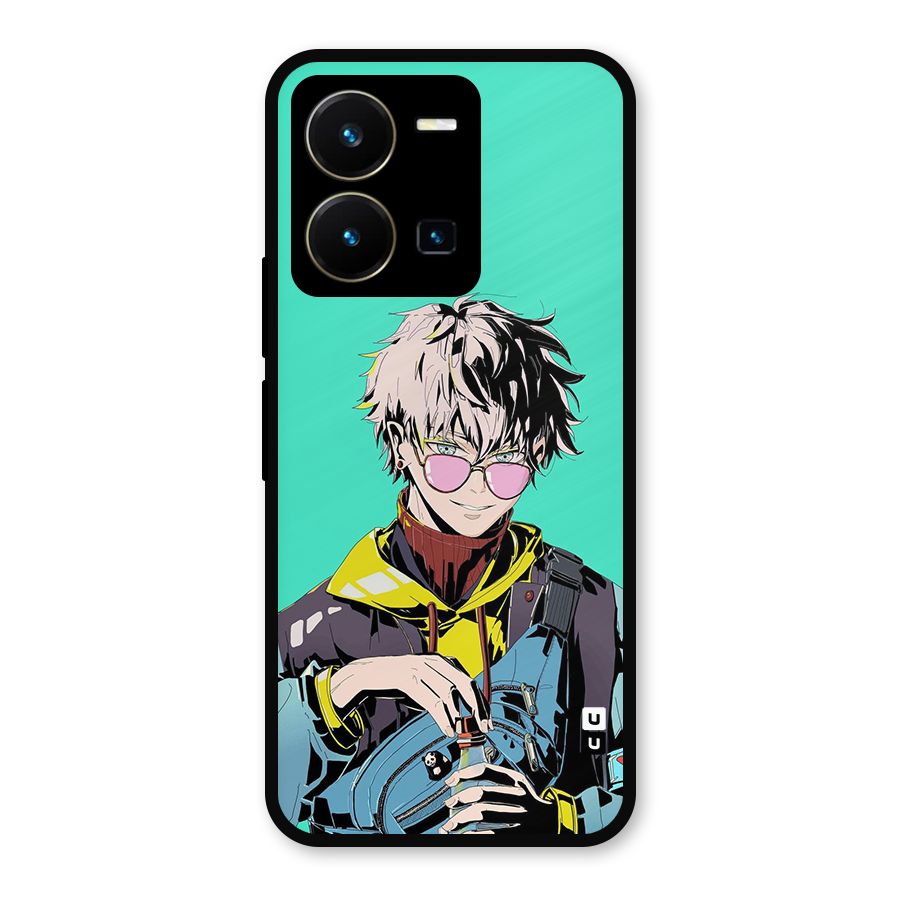 Cool Gojo Metal Back Case for Vivo Y35