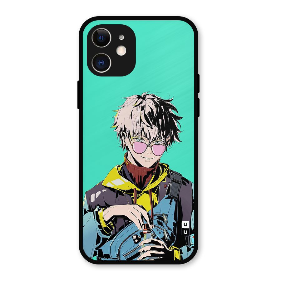 Cool Gojo Metal Back Case for iPhone 12