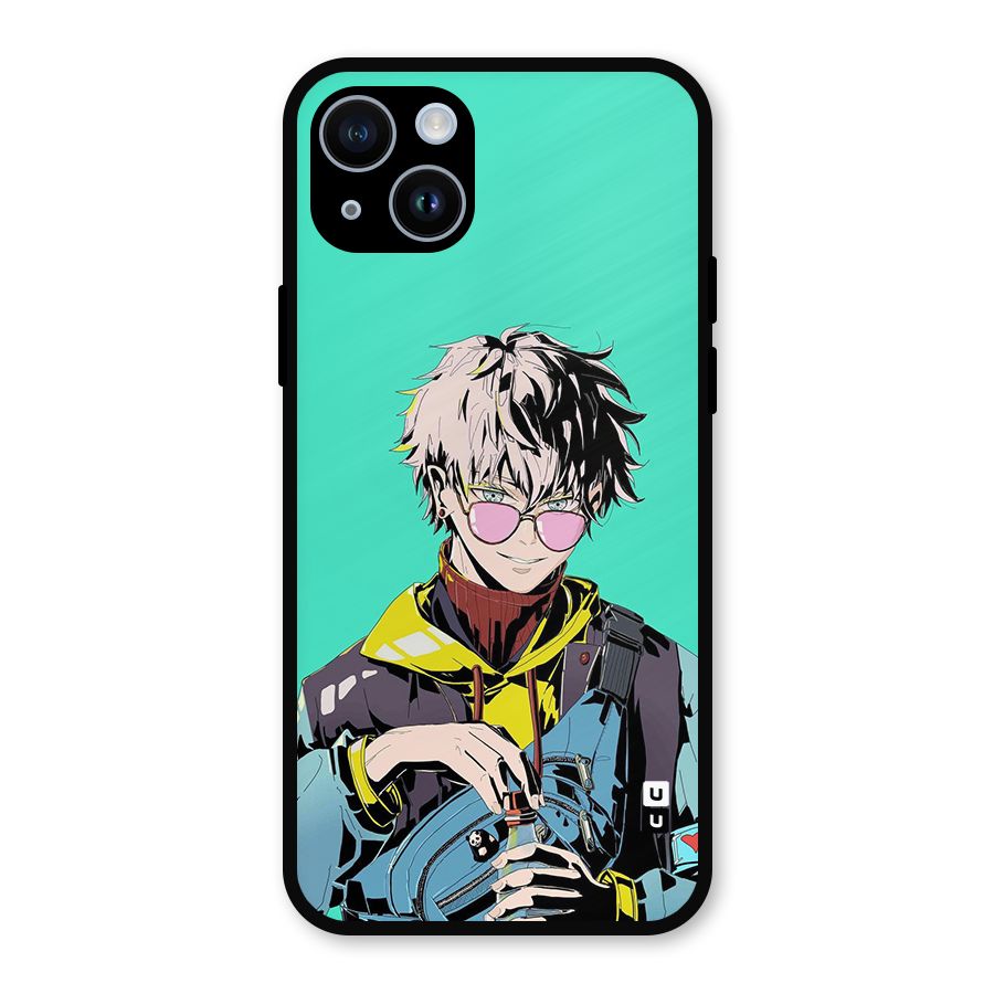 Cool Gojo Metal Back Case for iPhone 14