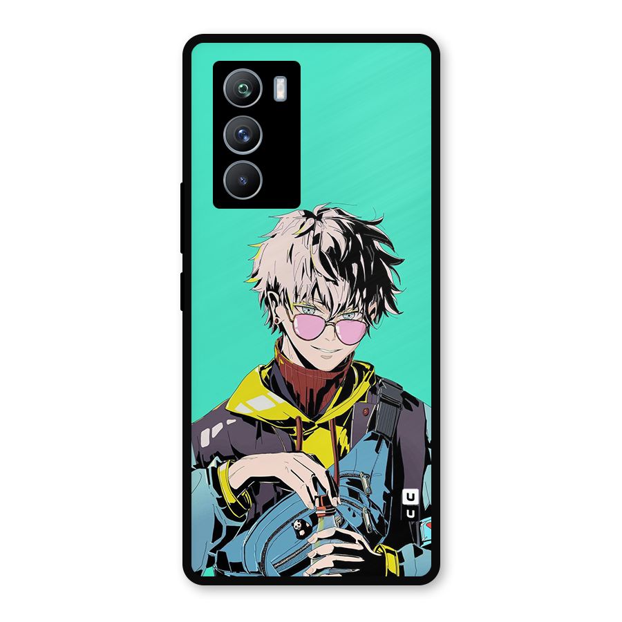 Cool Gojo Metal Back Case for iQOO 9 SE
