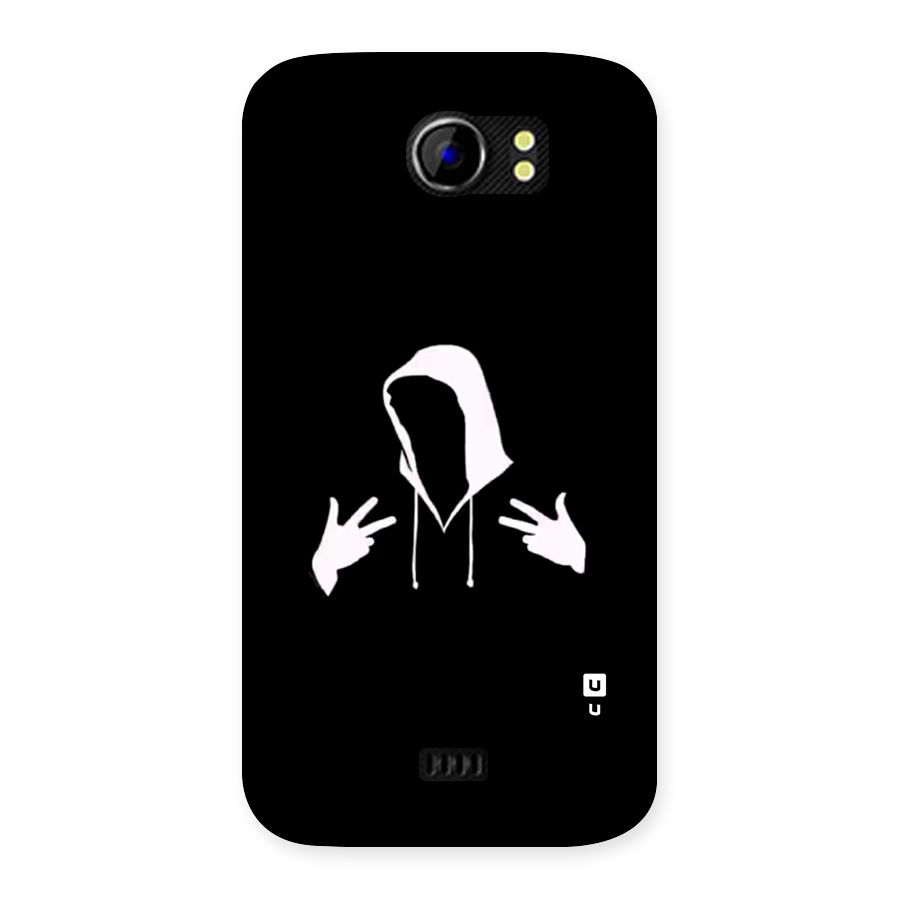 Cool Hoodie Silhouette Back Case for Canvas 2 A110