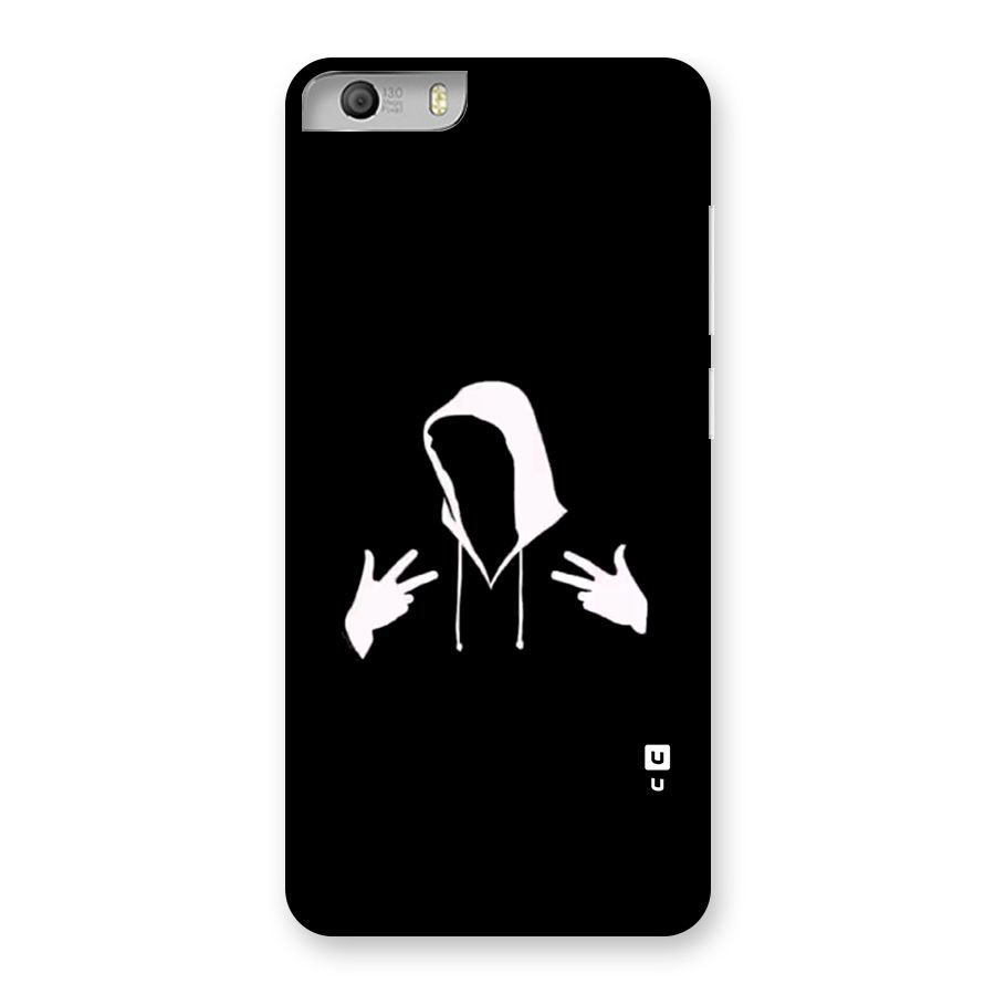 Cool Hoodie Silhouette Back Case for Canvas Knight 2