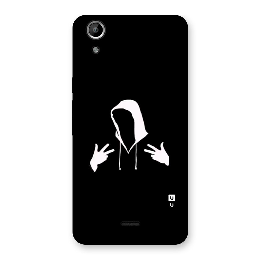 Cool Hoodie Silhouette Back Case for Canvas Selfie Lens Q345