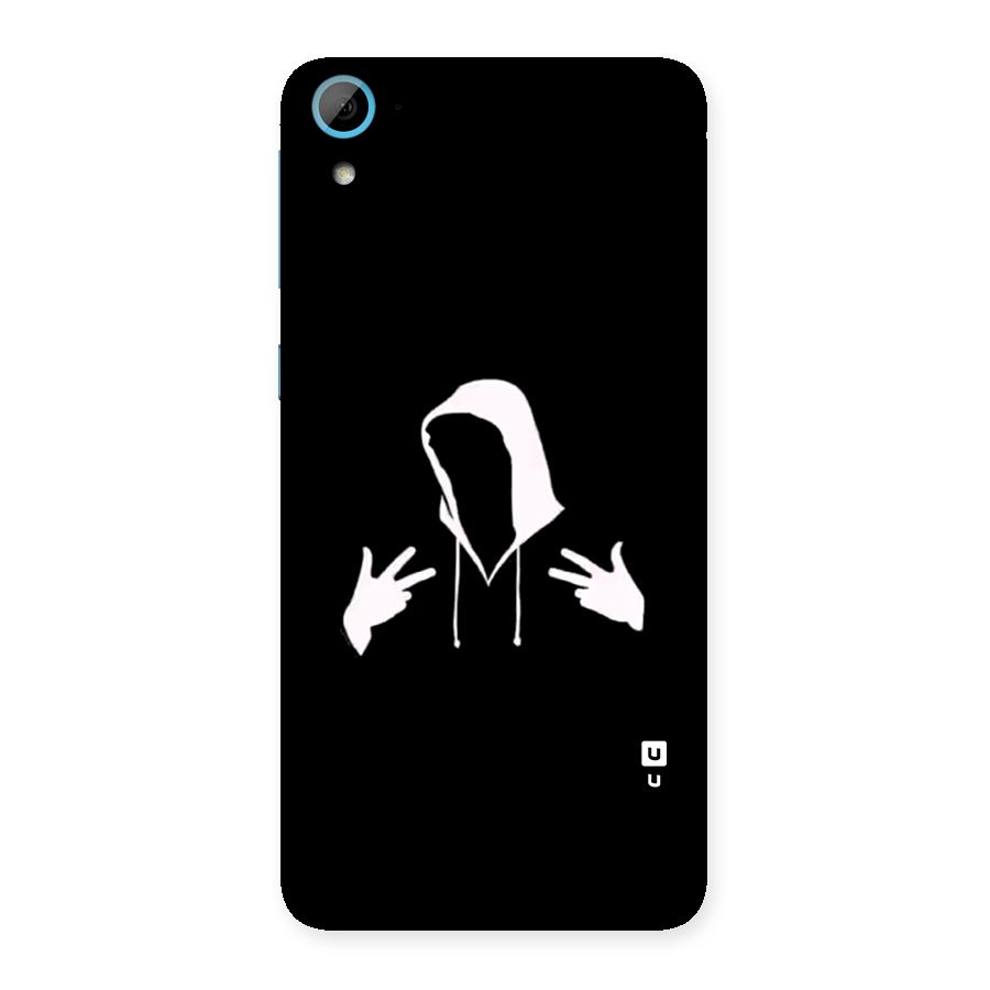Cool Hoodie Silhouette Back Case for Desire 826