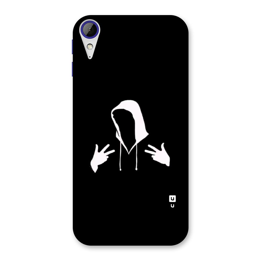 Cool Hoodie Silhouette Back Case for Desire 830