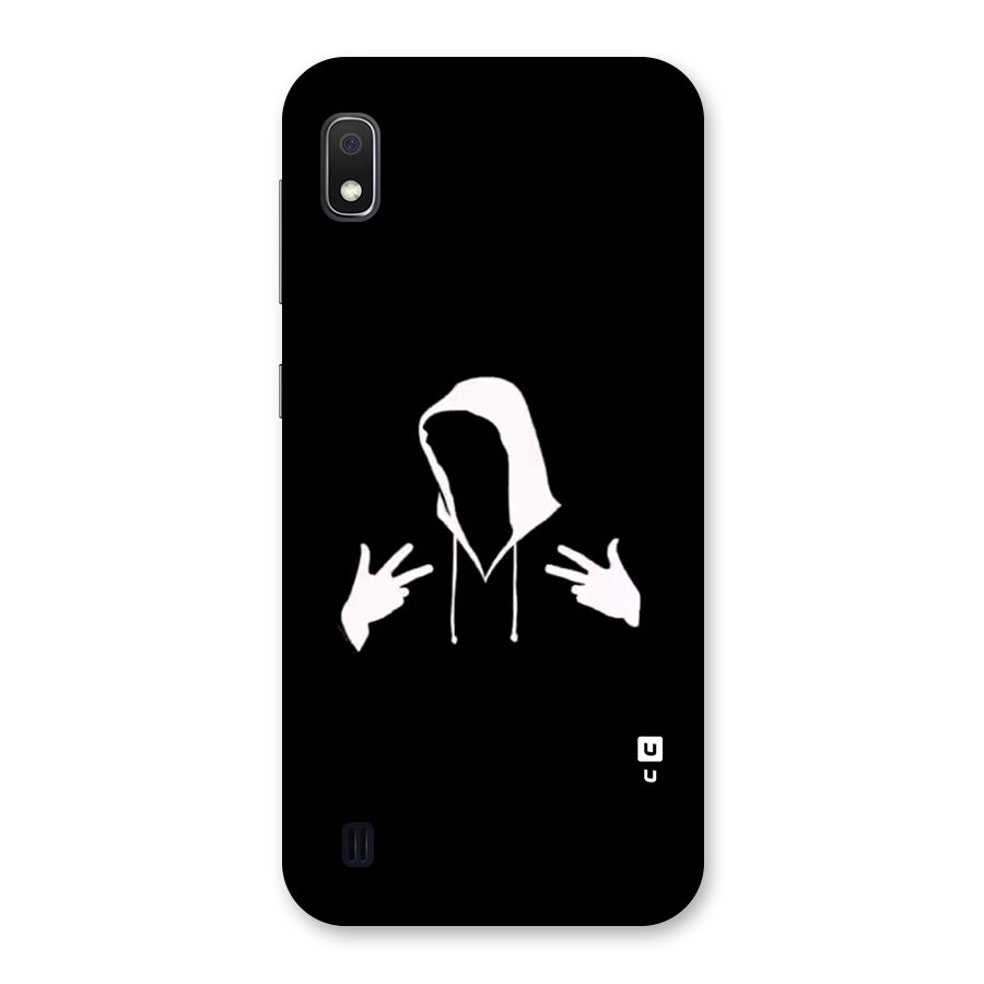 Cool Hoodie Silhouette Back Case for Galaxy A10