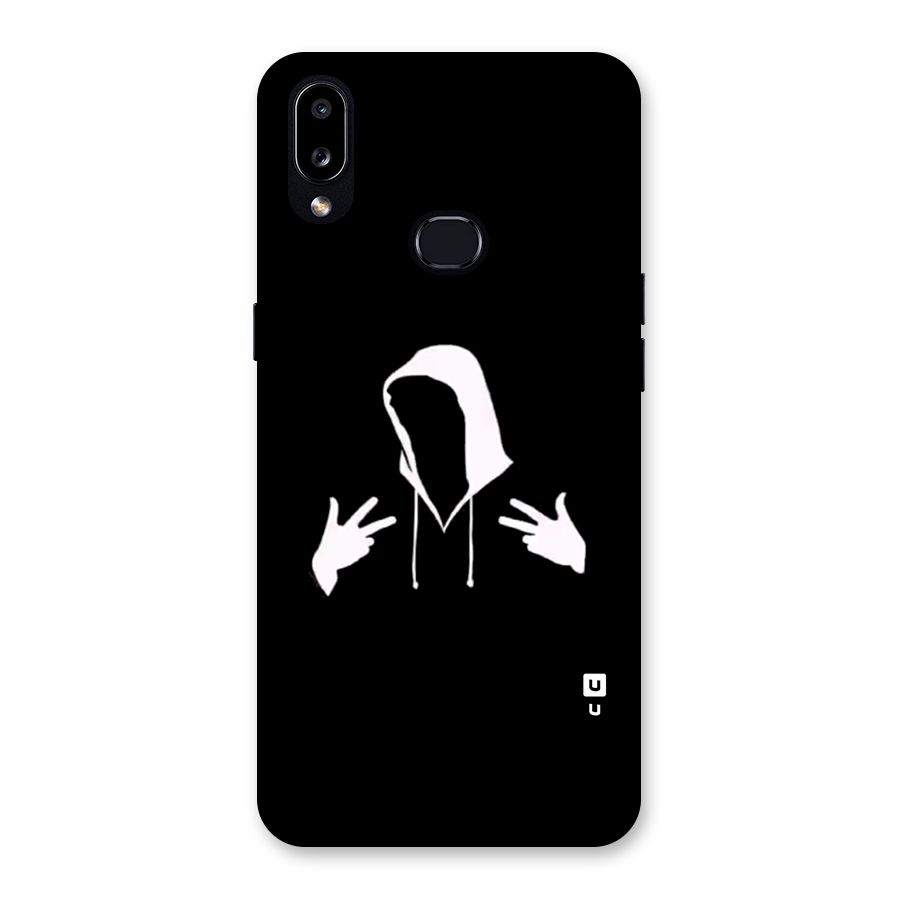 Cool Hoodie Silhouette Back Case for Galaxy A10s