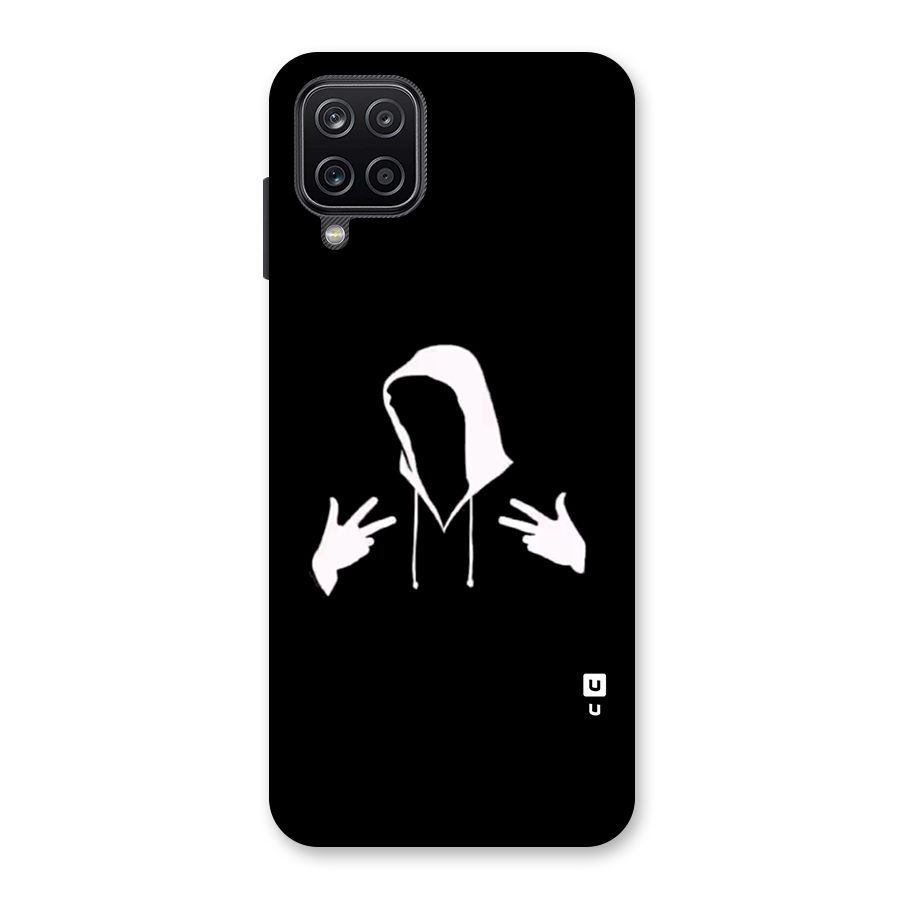 Cool Hoodie Silhouette Back Case for Galaxy A12