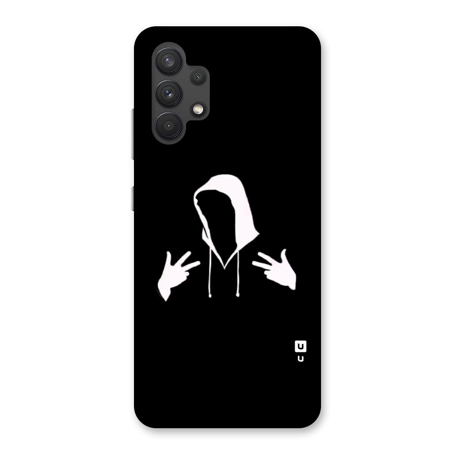 Cool Hoodie Silhouette Back Case for Galaxy A32