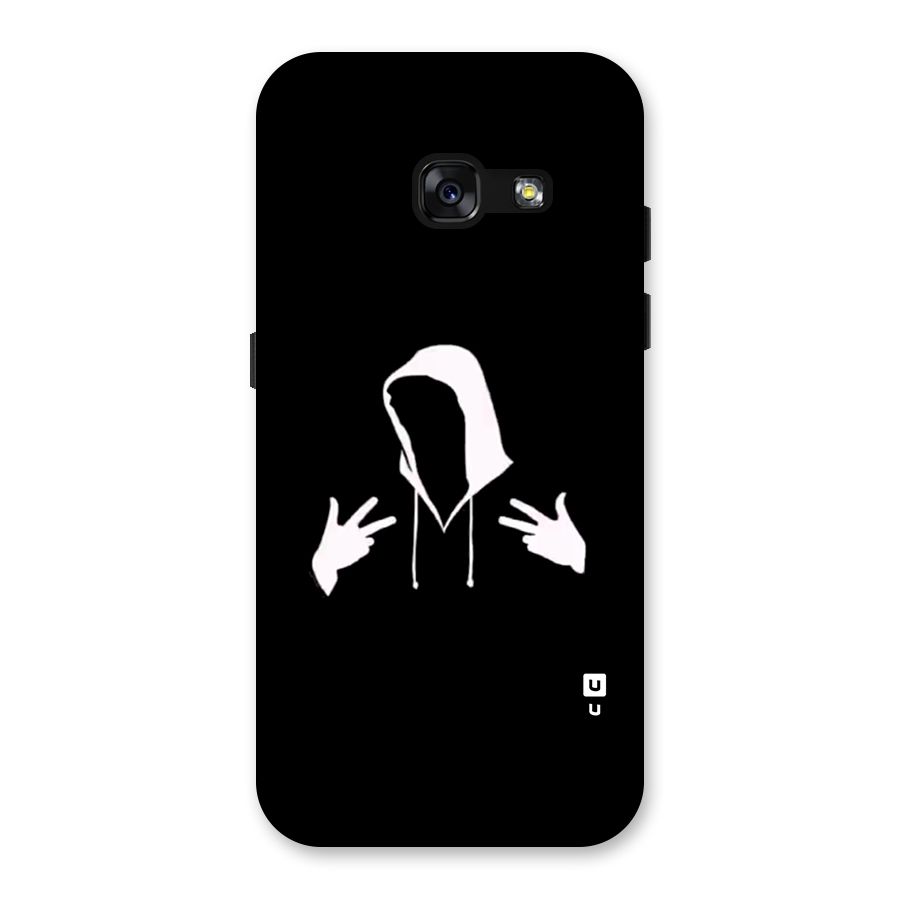 Cool Hoodie Silhouette Back Case for Galaxy A3 (2017)