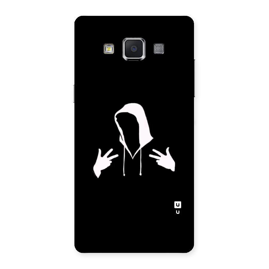 Cool Hoodie Silhouette Back Case for Galaxy A5