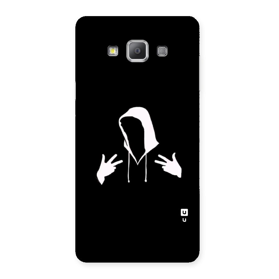 Cool Hoodie Silhouette Back Case for Galaxy A7