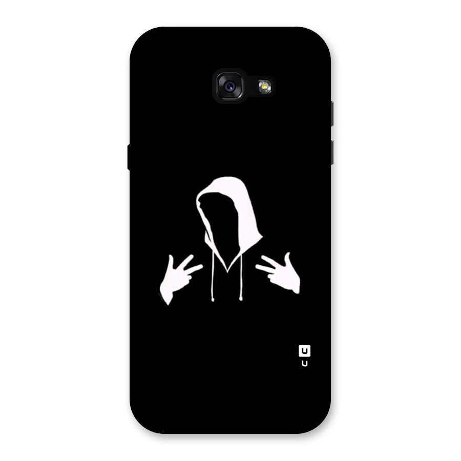 Cool Hoodie Silhouette Back Case for Galaxy A7 (2017)