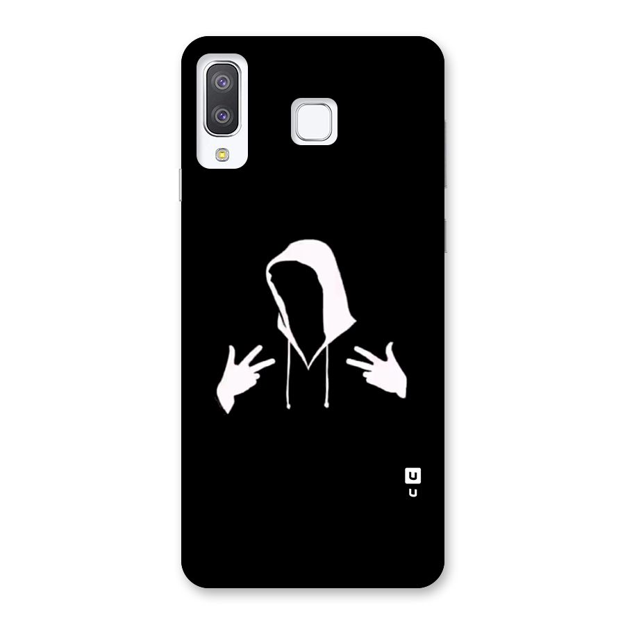 Cool Hoodie Silhouette Back Case for Galaxy A8 Star