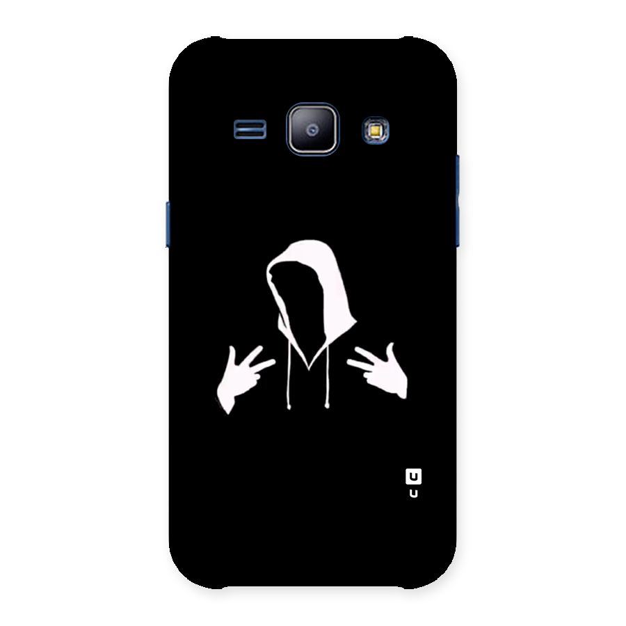 Cool Hoodie Silhouette Back Case for Galaxy J1