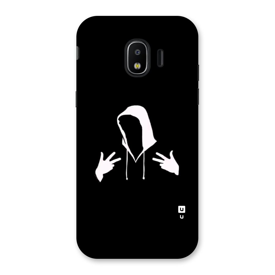 Cool Hoodie Silhouette Back Case for Galaxy J2 Pro 2018