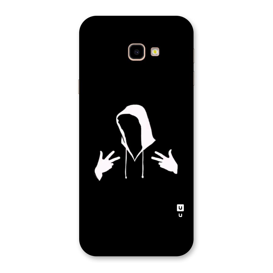 Cool Hoodie Silhouette Back Case for Galaxy J4 Plus