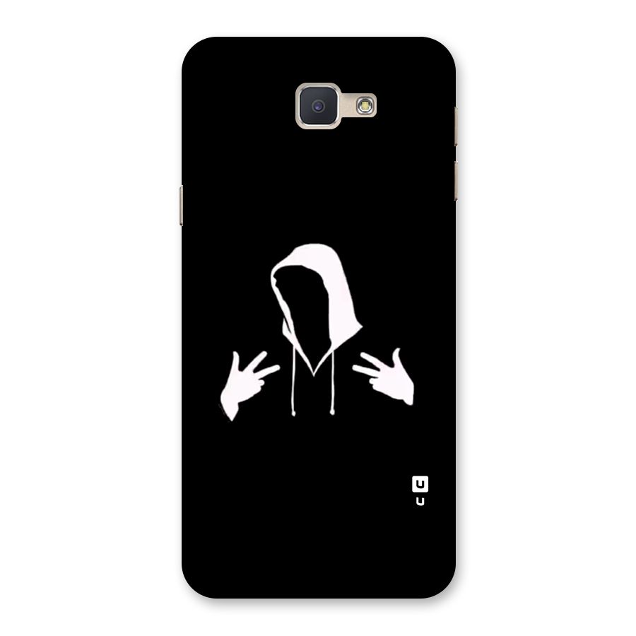 Cool Hoodie Silhouette Back Case for Galaxy J5 Prime