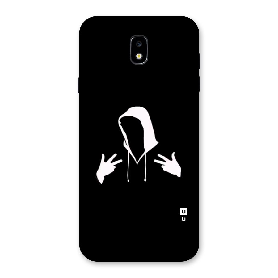 Cool Hoodie Silhouette Back Case for Galaxy J7 Pro