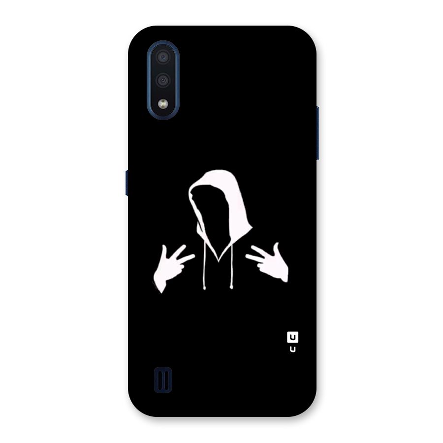 Cool Hoodie Silhouette Back Case for Galaxy M01