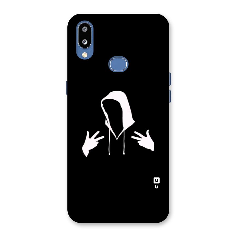 Cool Hoodie Silhouette Back Case for Galaxy M01s