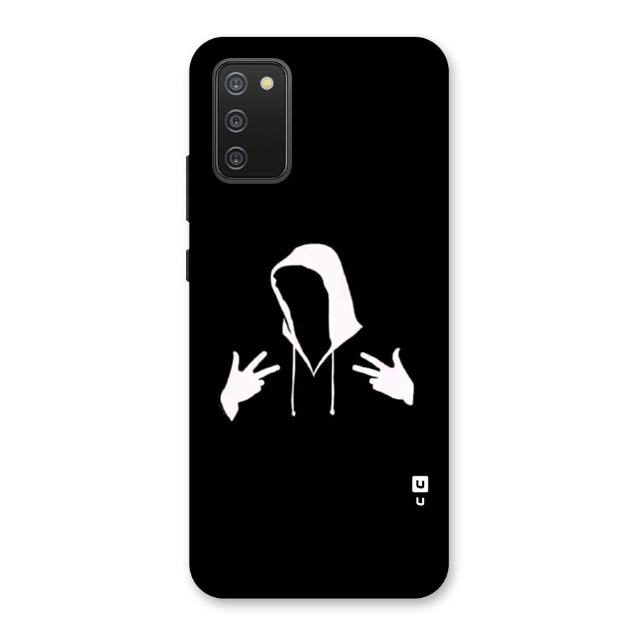Cool Hoodie Silhouette Back Case for Galaxy M02s