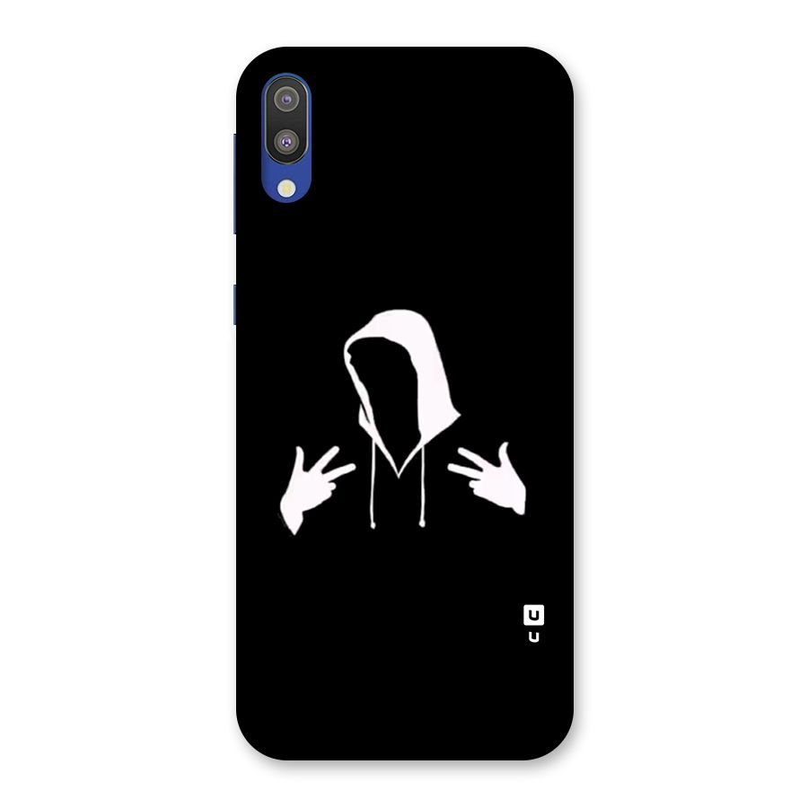 Cool Hoodie Silhouette Back Case for Galaxy M10