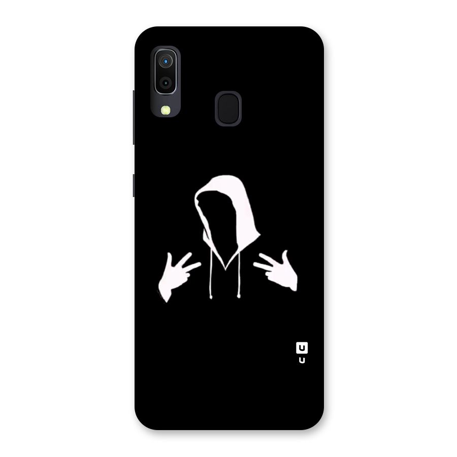 Cool Hoodie Silhouette Back Case for Galaxy M10s