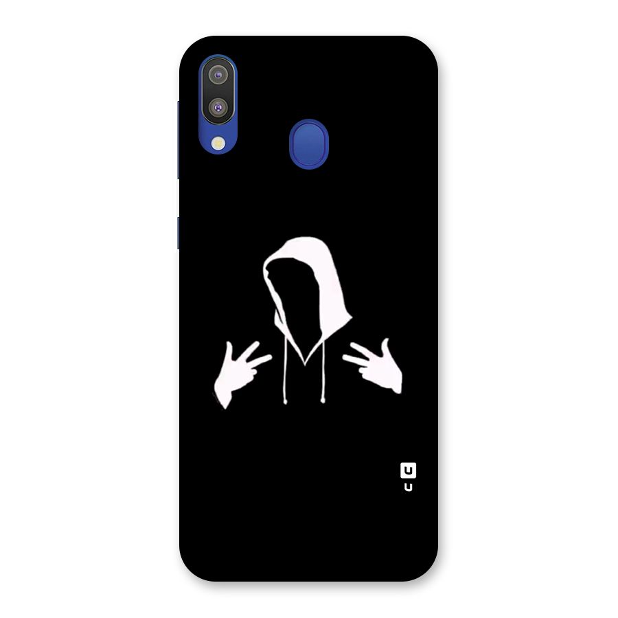Cool Hoodie Silhouette Back Case for Galaxy M20