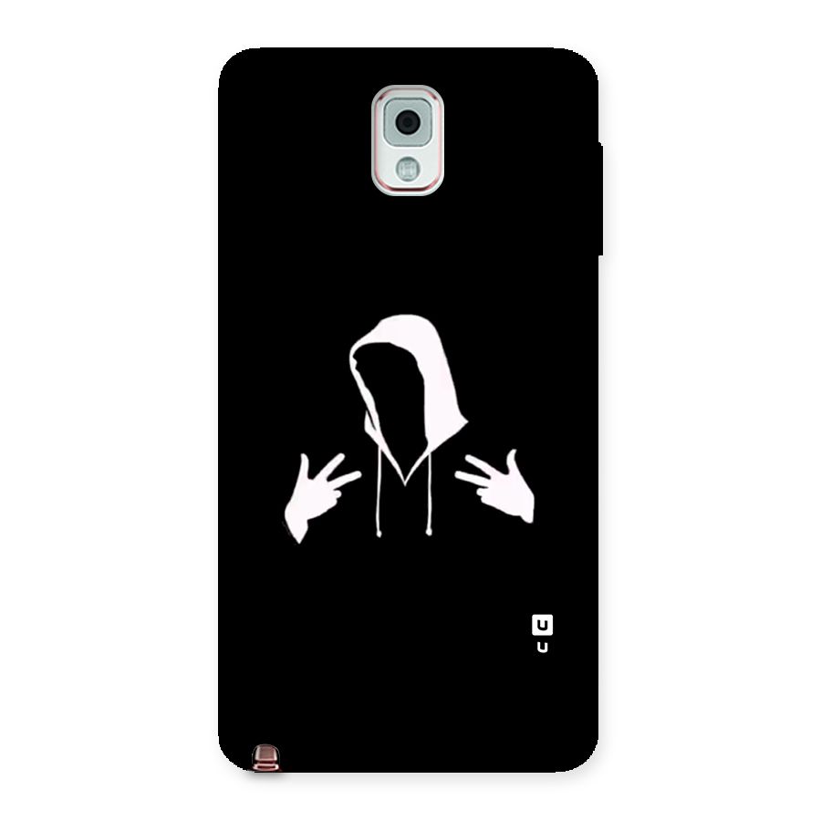 Cool Hoodie Silhouette Back Case for Galaxy Note 3