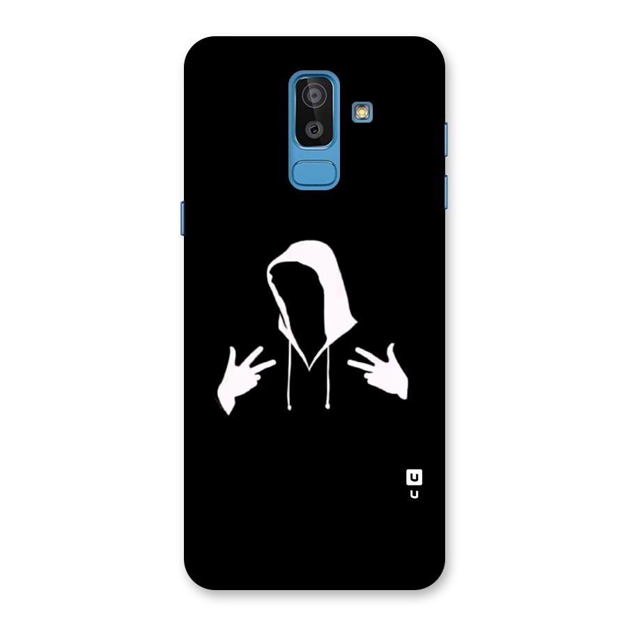 Cool Hoodie Silhouette Back Case for Galaxy On8 (2018)