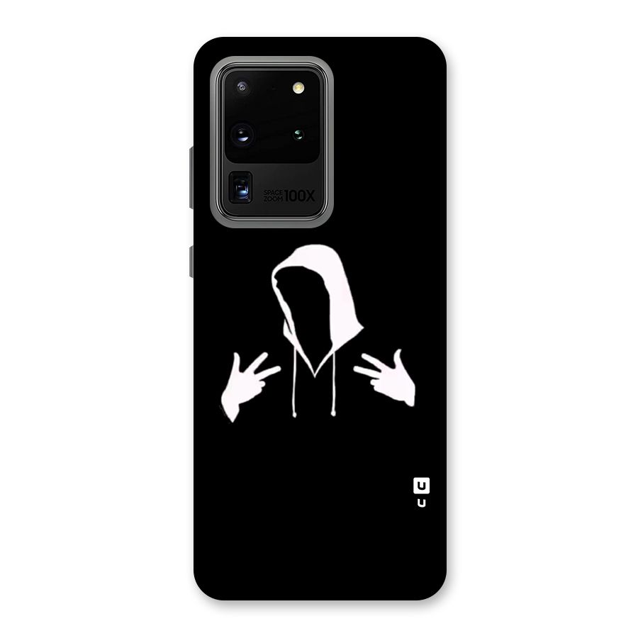 Cool Hoodie Silhouette Back Case for Galaxy S20 Ultra