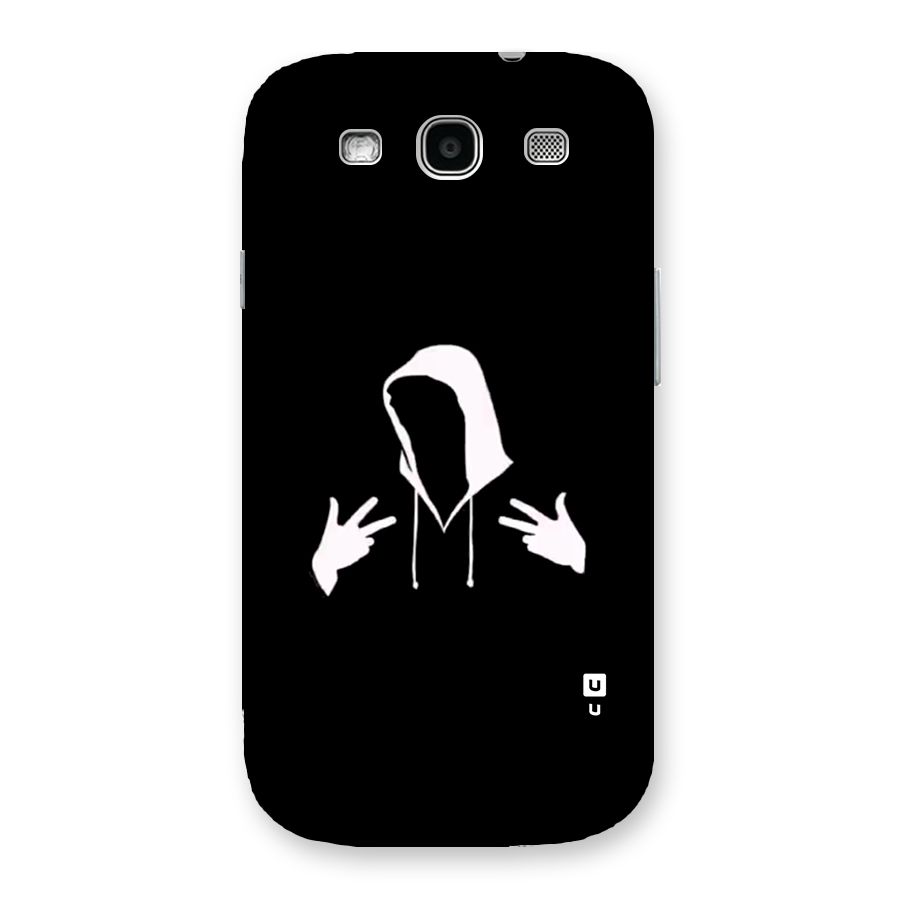 Cool Hoodie Silhouette Back Case for Galaxy S3