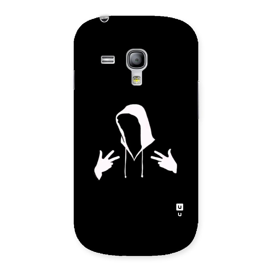 Cool Hoodie Silhouette Back Case for Galaxy S3 Mini