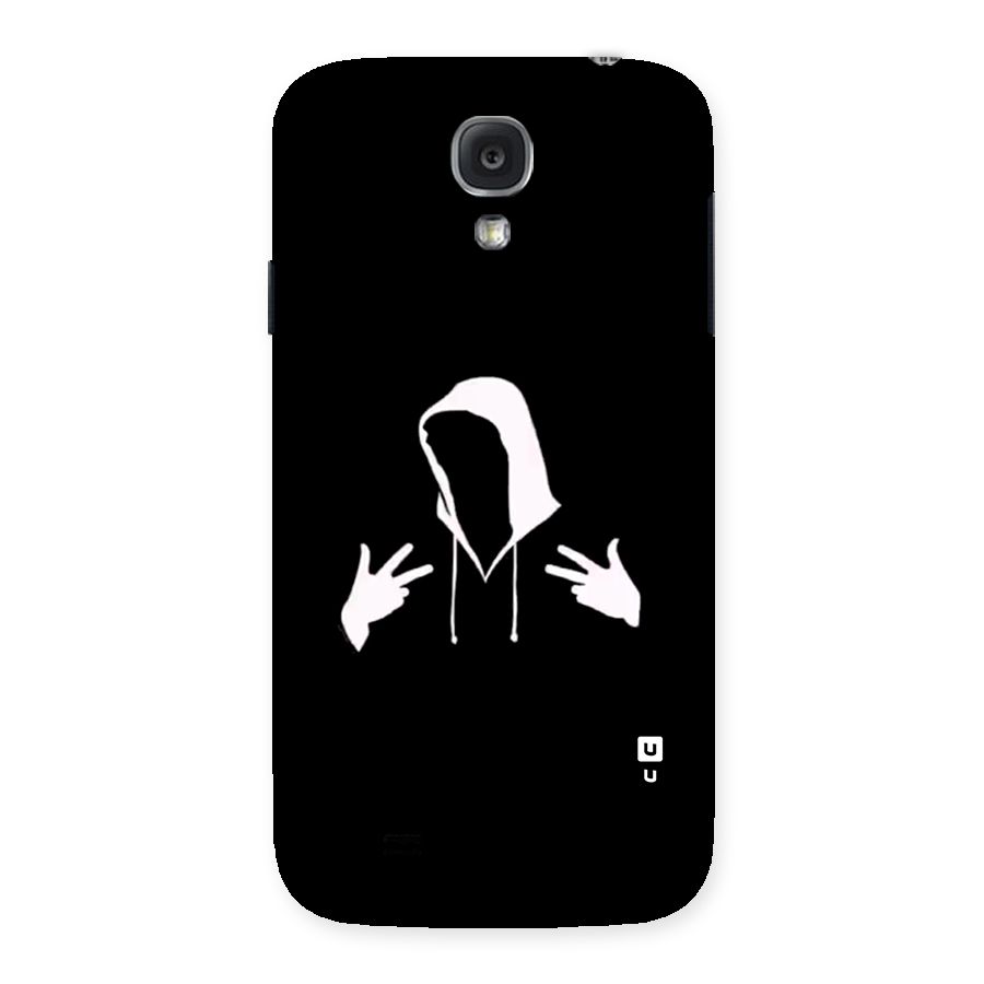 Cool Hoodie Silhouette Back Case for Galaxy S4