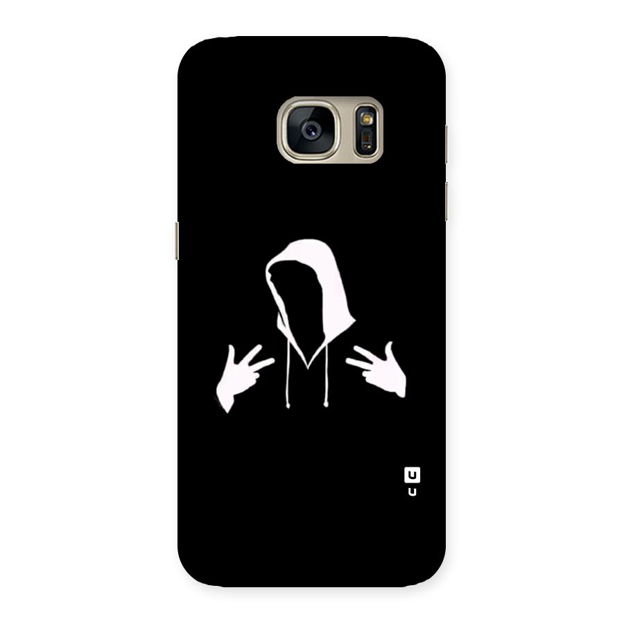 Cool Hoodie Silhouette Back Case for Galaxy S7