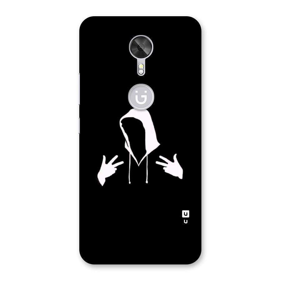 Cool Hoodie Silhouette Back Case for Gionee A1