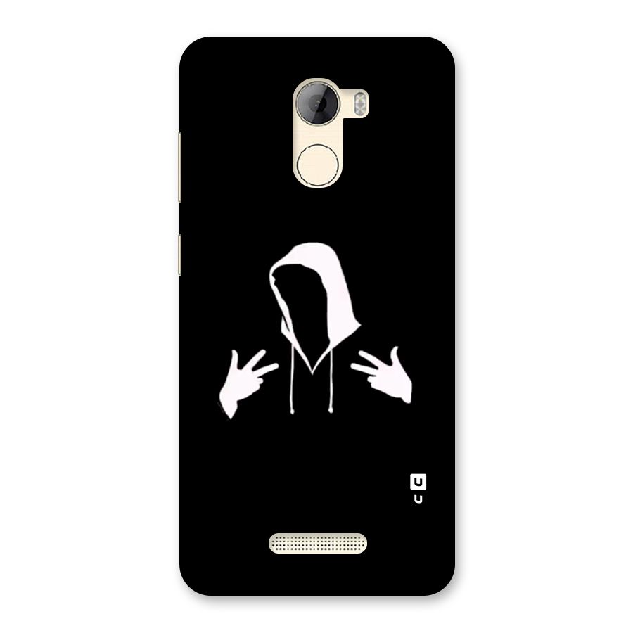 Cool Hoodie Silhouette Back Case for Gionee A1 LIte