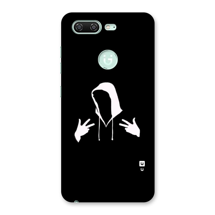 Cool Hoodie Silhouette Back Case for Gionee S10
