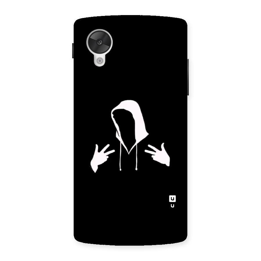 Cool Hoodie Silhouette Back Case for Google Nexus 5